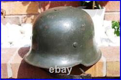 WW2 German M34 Helmet used like a combat helmet, good condition