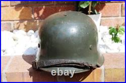 WW2 German M34 Helmet used like a combat helmet, good condition