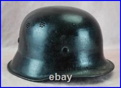 WW2 German M34 civil police fire Helmet combat stahlhelm vet