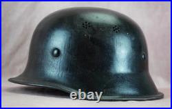 WW2 German M34 civil police fire Helmet combat stahlhelm vet