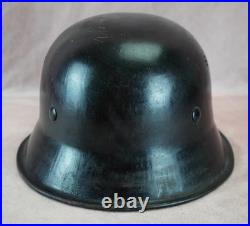 WW2 German M34 civil police fire Helmet combat stahlhelm vet