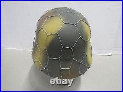 WW2 German M35 Camo Helmet with Chicken Wire M1935 Reproduction