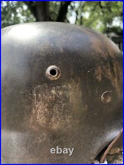 WW2 German M35 Ex Double Decal Helmet