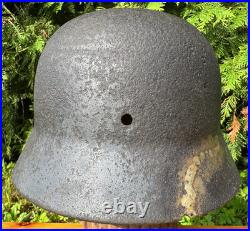WW2 German M35 Helmet Size 66 Gulbene Latvia Battlefield Relic Eastern Front