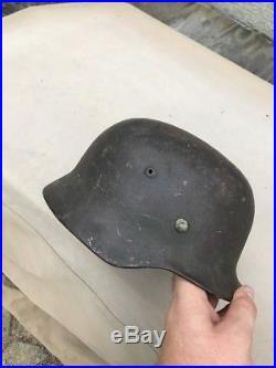 WW2 German M35 Helmet With Liner Original A24