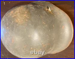WW2 German M35/M40/M42 Stahlhelm Steel Helmet Olive Drab With Original Liner