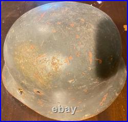 WW2 German M35/M40/M42 Stahlhelm Steel Helmet Olive Drab With Original Liner WW2 German M35/M40/M42 Stahlhelm Steel Helmet Olive Drab With Original Liner
