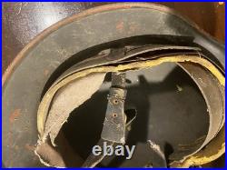 WW2 German M35/M40/M42 Stahlhelm Steel Helmet Olive Drab With Original Liner