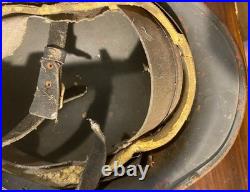 WW2 German M35/M40/M42 Stahlhelm Steel Helmet Olive Drab With Original Liner