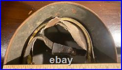 WW2 German M35/M40/M42 Stahlhelm Steel Helmet Olive Drab With Original Liner