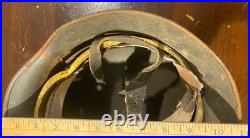 WW2 German M35/M40/M42 Stahlhelm Steel Helmet Olive Drab With Original Liner