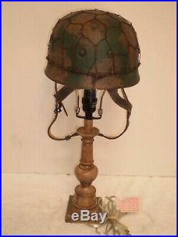 WW2 German M38 fallshirmjager, para Camo helmet lamp