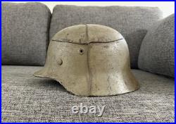 WW2 German M40 Bunker Grey Camouflage Helmet