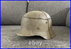 WW2 German M40 Bunker Grey Camouflage Helmet