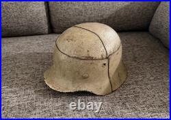 WW2 German M40 Bunker Grey Camouflage Helmet