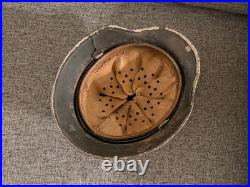 WW2 German M40 Bunker Grey Camouflage Helmet