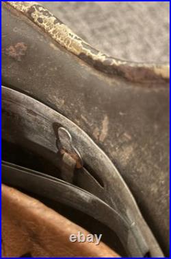 WW2 German M40 Bunker Grey Camouflage Helmet