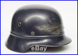 WW2 German M40 Combat Beaded Luftschutz Helmet, Complete with liner