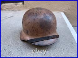 WW2 German M40 DAK Afrika Camouflage Helmet EF62