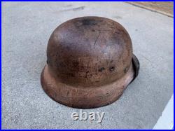 WW2 German M40 DAK Afrika Camouflage Helmet EF62