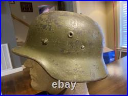WW2 German M40 Helmet Finnish Reissue size 66 Shell EF 66