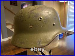 WW2 German M40 Helmet Finnish Reissue size 66 Shell EF 66