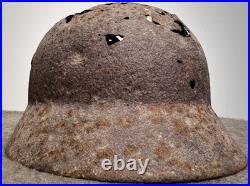 WW2 German M40 Helmet Relic Size 64 Battle Damaged Dug Estonia Original