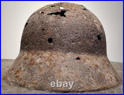 WW2 German M40 Helmet Relic Size 64 Battle Damaged Dug Estonia Original