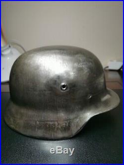 WW2 German M40 Helmet Shell Lot 1090 ET66 Ready for restoration