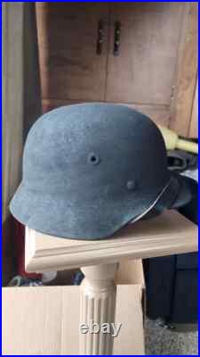 WW2 German M40 Helmet refurbished, maybe finnish, german liner from atf size 58 WW2 German M40 Helmet refurbished, maybe finnish, german liner from atf size 58
