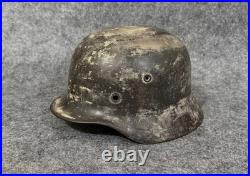 WW2 German M40 Snow Camo Helmet 62