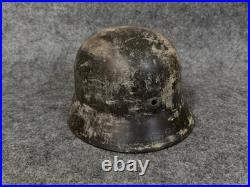 WW2 German M40 Snow Camo Helmet 62