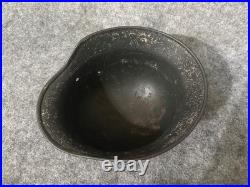 WW2 German M40 Snow Camo Helmet Q64