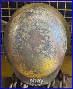 WW2 German M40 Steel Helmet (Stahlhelm) SE64 Genuine 3 Color'Normandy' Camo WW2 German M40 Steel Helmet (Stahlhelm) SE64 Genuine 3 Color'Normandy' Camo
