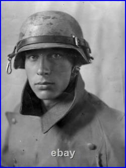 WW2 German M40 Steel Helmet (Stahlhelm) SE64 Genuine 3 Color'Normandy' Camo WW2 German M40 Steel Helmet (Stahlhelm) SE64 Genuine 3 Color'Normandy' Camo