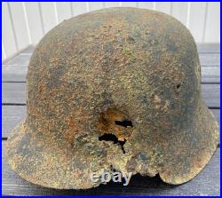 WW2 German M42 Helmet Relic Size 66 Found in Sorva, Saaremaa, Estonia WH WW2 German M42 Helmet Relic Size 66 Found in Sorva, Saaremaa, Estonia WH