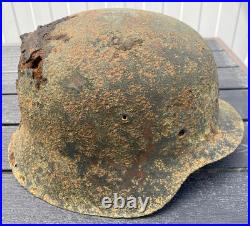 WW2 German M42 Helmet Relic Size 66 Found in Sorva, Saaremaa, Estonia WH WW2 German M42 Helmet Relic Size 66 Found in Sorva, Saaremaa, Estonia WH