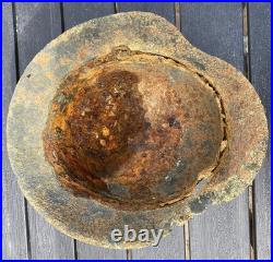 WW2 German M42 Helmet Relic Size 66 Found in Sorva, Saaremaa, Estonia WH WW2 German M42 Helmet Relic Size 66 Found in Sorva, Saaremaa, Estonia WH