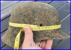 WW2 German M42 Helmet Relic Size 66 Found in Sorva, Saaremaa, Estonia WH WW2 German M42 Helmet Relic Size 66 Found in Sorva, Saaremaa, Estonia WH