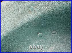 WW2 German M42 Helmet Shell, Size 68 Rebuilt/Plugged Holes, Repainted Wehrmacht