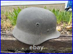 WW2 German No Decal M40 Helmet ORIGINAL