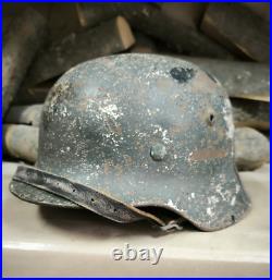 WW2 German Original M35 Original Paint helmet size 68 Big Size Free Shipping