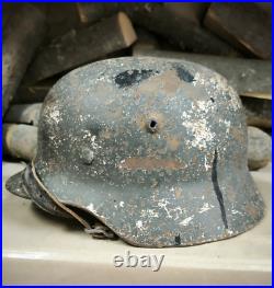 WW2 German Original M35 Original Paint helmet size 68 Big Size Free Shipping