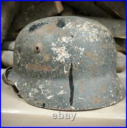 WW2 German Original M35 Original Paint helmet size 68 Big Size Free Shipping