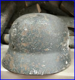 WW2 German Original M35 Original Paint helmet size 68 Big Size Free Shipping