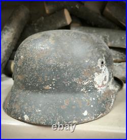 WW2 German Original M35 Original Paint helmet size 68 Big Size Free Shipping