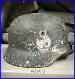 WW2 German Original M35 Original Paint helmet size 68 Big Size Free Shipping