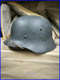 WW2 German Original M35 helmet size 68 free shipping