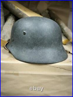 WW2 German Original M35 helmet size 68 free shipping