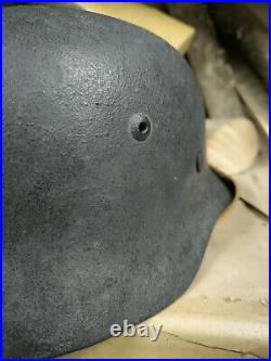 WW2 German Original M35 helmet size 68 free shipping